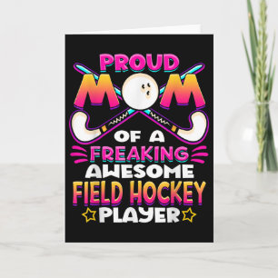 Carte Maman de hockey sur gazon Joueuse de hockey sur ga