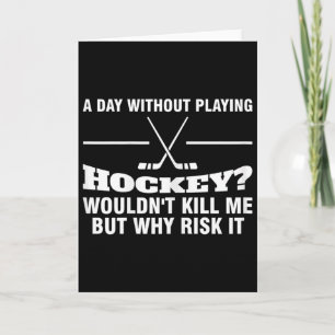 Carte Maman de hockey Une journée sans jouer au hockey p