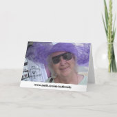 Carte Maman de joyeux anniversaire, dame dans le (Dos)