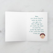 Carte Maman de joyeux anniversaire (fils) (Intérieur)