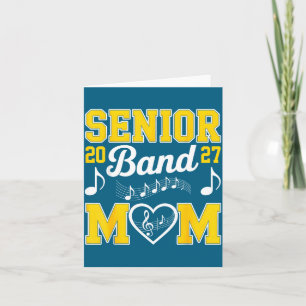 Carte Maman de la fanfare senior 2027 Illustration de la