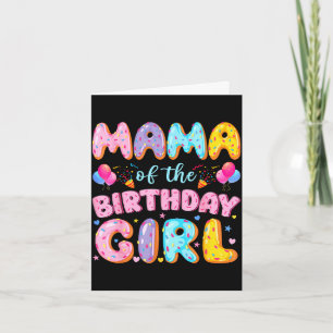 Carte Maman de la fille d'anniversaire doux gâteau d'ann