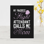 Carte Maman de l'agent de bord (Fleur jaune)