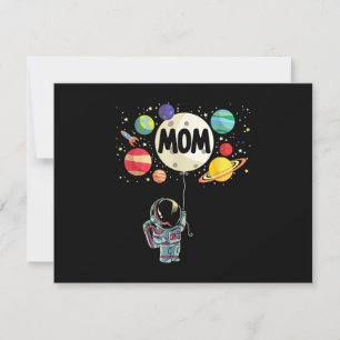 Carte Maman de l'anniversaire garçon astronaute de l'esp