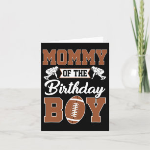 Carte Maman De L'Anniversaire Garçon Fête De Football Fa