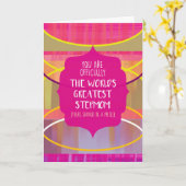 Carte Maman de l'étape la plus cool du monde (Fleur jaune)