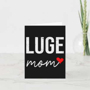Carte Maman de luge drôle - cadeau de maman de luge mign
