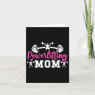 Carte Maman de powerlifting d'une maman powerlifting de