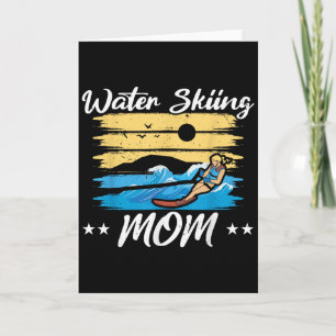 Carte Maman de ski nautique Maman de ski nautique Fête d
