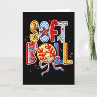 Carte Maman de softball drôle Maman de baseball Fête des