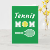 Carte Maman de tennis (Fleur jaune)