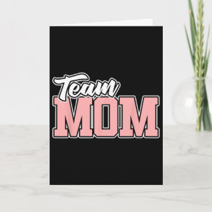 Carte Maman d'équipe Vend Footll Soccer Volleyll Softll