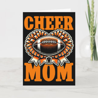 Carte Maman des deux Football Cheerleading Cheer Maman J