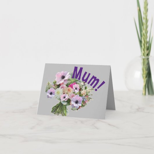 Carte Maman ! Des fleurs (Devant)
