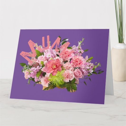 Carte Maman ! Des fleurs (Devant)