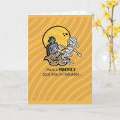 Carte Maman d'Halloween (Fleur jaune)