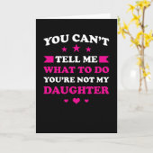 Carte Maman Dit Fête des mères Cadeau amusant (Fleur jaune)