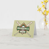 Carte Maman du baseball (Fleur jaune)
