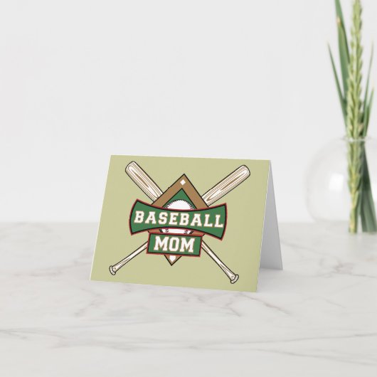 Carte Maman du baseball (Devant)