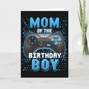 Carte Maman du garçon d'anniversaire correspondant au jo