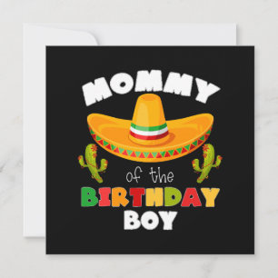 Carte Maman du garçon du jour de l'anniversaire Cinco de
