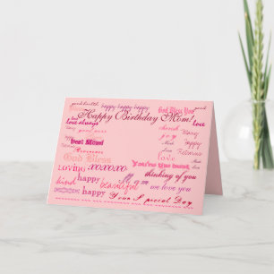 Carte "Maman du Joyeux Anniversaire !" 1