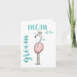 Carte Maman Du Mariage De Flamant rose Groom Corresponda