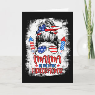 Carte Maman du petit pétard d'anniversaire du 4 juillet
