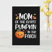 Carte Maman du plus mignon citrouille dans le patch Hall (Fleur jaune)