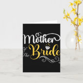 Carte Maman Du Wedding shower De Mariée (Fleur jaune)