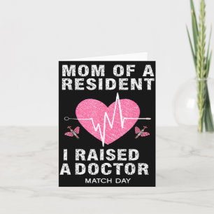 Carte Maman d'un étudiant en médecine Resident Match Day