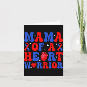 Carte Maman d'un guerrier du cœur malformation cardiaque