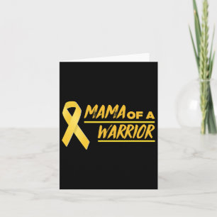 Carte Maman D'Un Guerrier Mère Sensibilisation Au Cancer