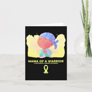Carte Maman D'Un Guerrier Sensibilisation Au Cancer Chez