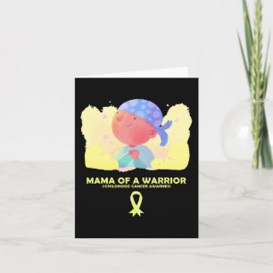 Carte Maman D'Un Guerrier Sensibilisation Au Cancer Chez