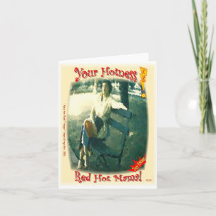 Carte Maman d'un rouge ardent/votre Hotness