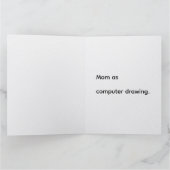 Carte Maman en dessin informatique (Intérieur)