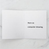 Carte Maman en dessin informatique (Intérieur)