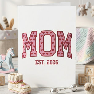 Carte Maman Est 2026 Maman personnalisée Cadeau de fête 