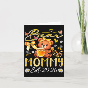 Carte Maman Est 2026 Nœud Papillon Floral Fête Des Mères