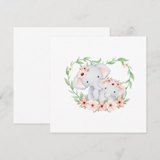 carte maman et bébé (Devant / Derrière)