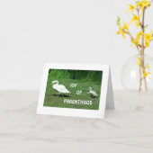 CARTE MAMAN ET BÉBÉ SWAN (Fleur jaune)