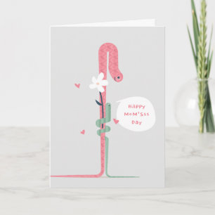 Carte Maman et bébés serpents