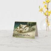 Carte Maman Et Papa Noël (Fleur jaune)