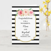 Carte Maman et Stepdad Félicitations pour le jour de mar (Fleur jaune)