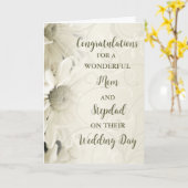 Carte Maman et Stepdad Félicitations pour le jour de mar (Fleur jaune)