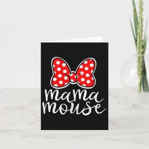 Carte Maman femme souris vacances en famille maman drôle