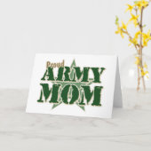 Carte Maman fière d'armée (Fleur jaune)