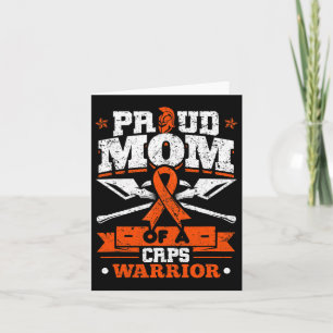 Carte Maman fière d'un combattant Crps Mois Ruban orange