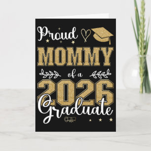 Carte Maman fière d'un diplômé de la promotion 2026 pour